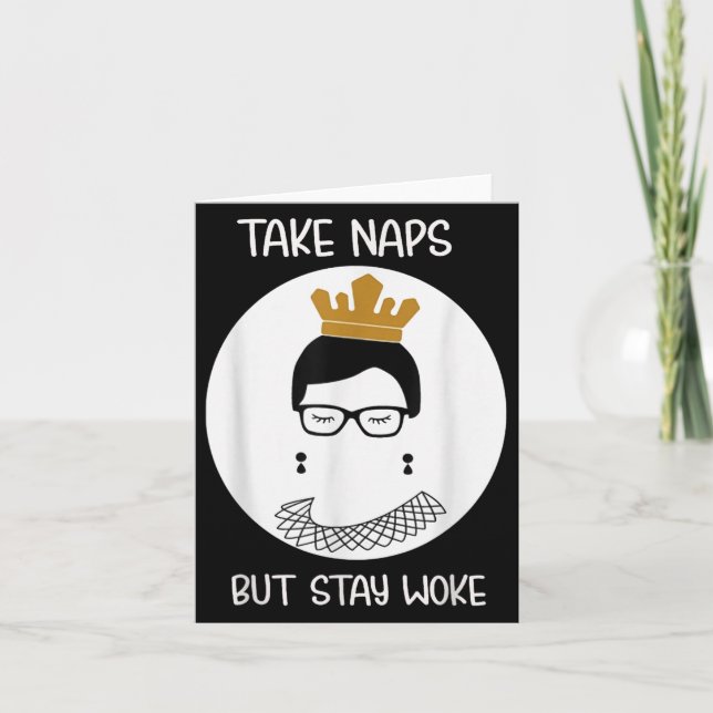 Take Naps But Stay-woke Gift  Card (Front)