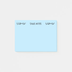 Take Note Blue Music Notes