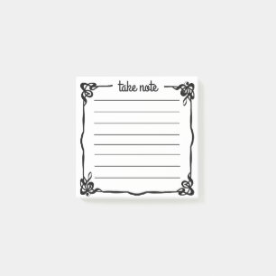 Take Note Musical Framed Post-It Notes