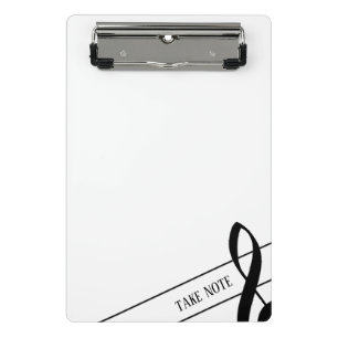 Take Note Treble Clef Mini Clipboard