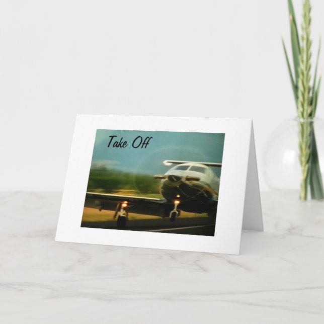 TAKE OFF-ENJOY YOUR NEW ADVENTURE CARD (Front)