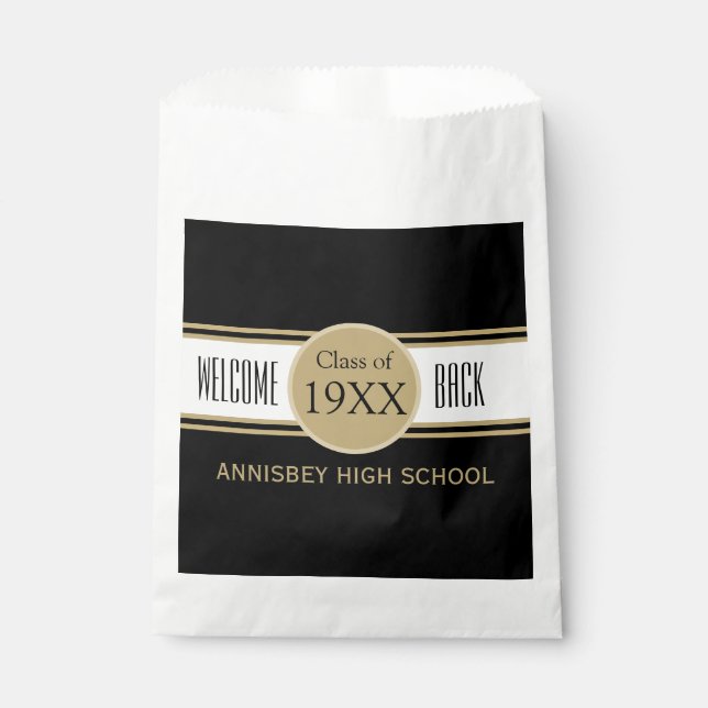 Take one! Custom Class Reunion Favour Bags (Front)