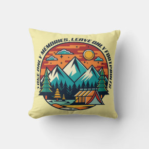 Take Only Memories, Leave Only Footprints Camping Cushion