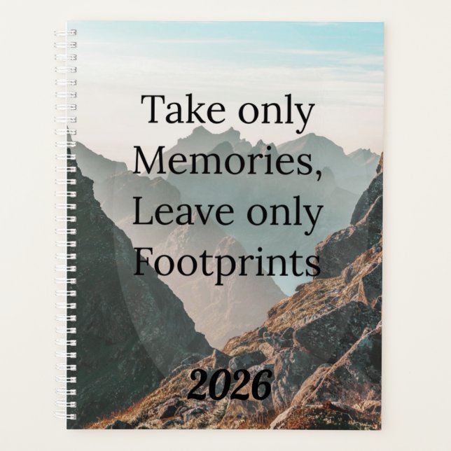 Take Only Memories Planner (Front)