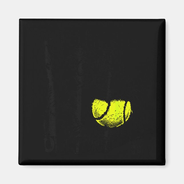 Take only throw funny tennis ball german shepherd magnet (Front)