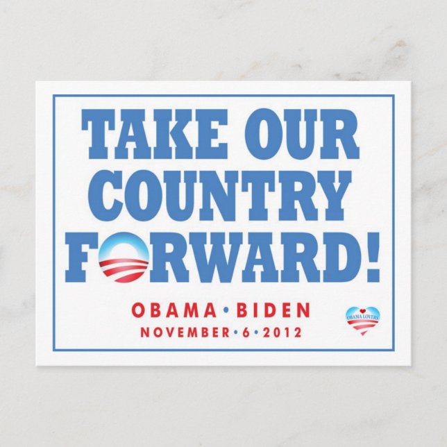 Take our Country Forward - Vote postcard (Front)