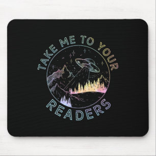 Take Reading English Teacher Library Alien Space T Mouse Mat
