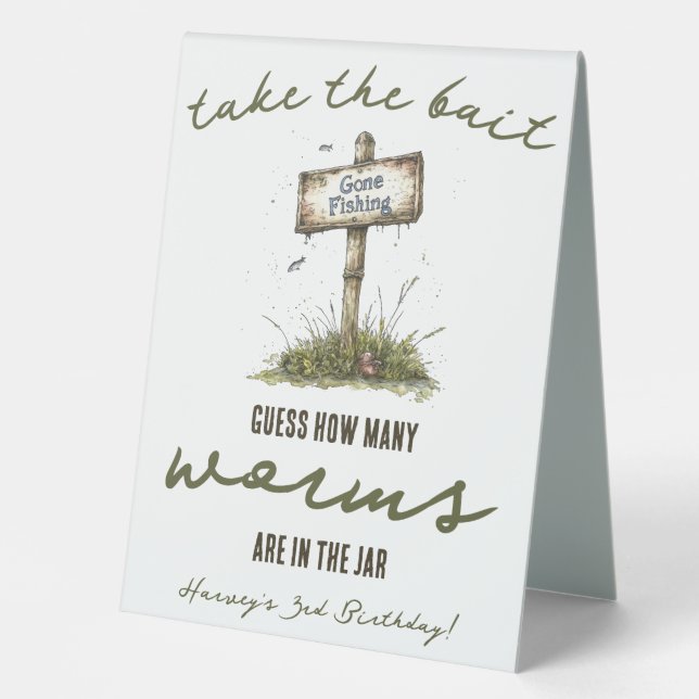 Take the Bait! Guess How Many Worms are in the Jar (Front)