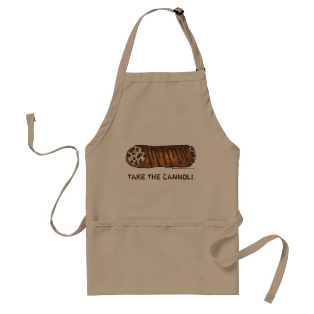 Take the Cannoli Chocolate Chip Italian Cannolis Standard Apron (Front)