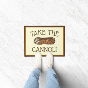 Take The Cannoli Italian Chocolate Chip Pastry Doormat