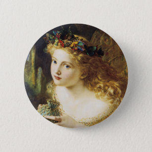 Take The Fair Face of Woman 6 Cm Round Badge
