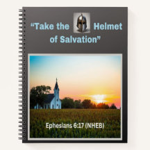 Take the Helmet of Salvation - Spiral Notebook