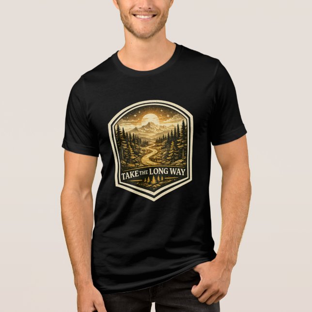 TAKE THE LONG WAY Tri-Blend SHIRT (Front)
