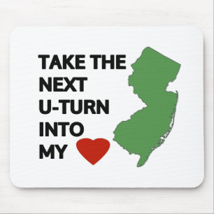 Take the next U-turn into my heart Mouse Mat