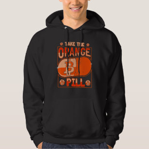 Take The Orange Pill Bitcoin Btc Cryptocurrency Bl Hoodie