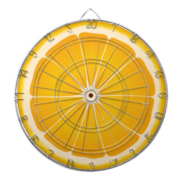 Take the Orange Slice Challenge  Dartboard (Front)