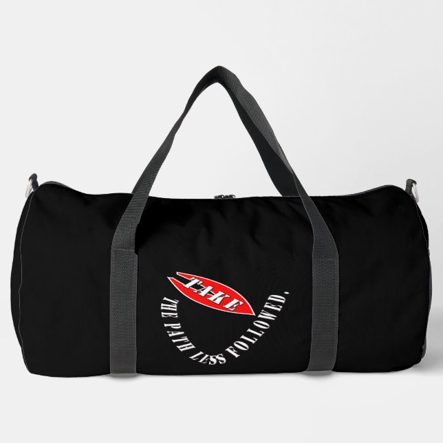 Take the path less followed  duffle bag (Front)