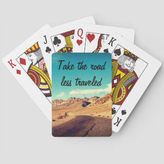 Take the road less travelled playing cards