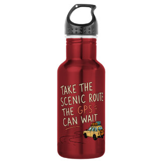 Take The Scenic Route Road Trip Water Bottle
