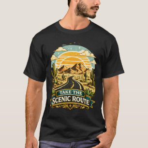 Take The Scenic Route Vintage Desert T-Shirt