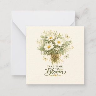 Take Time to Bloom Bouquet Design Card