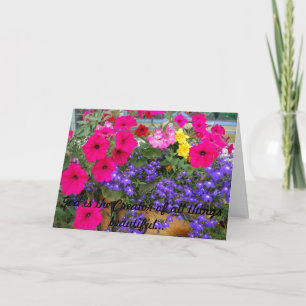 Take time to stop and smell the flowers! card