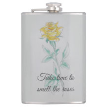 Take Time To... Vinyl Wrapped Flask