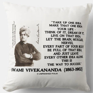 Take Up One Idea Make That Idea Your Life Quote Cushion