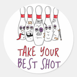Take Your Best Shot Classic Round Sticker