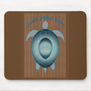 Take your time turtle motivational quote mouse mat