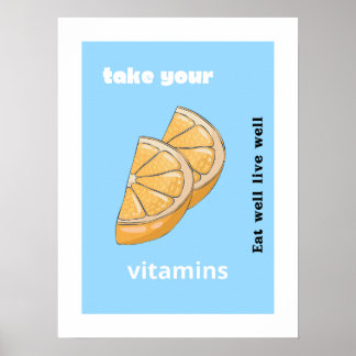 Take your vitamins poster