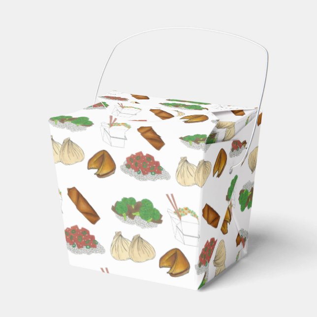 Takeaway Chinese Restaurant Takeout Food Cuisine Favour Box (Front Side)