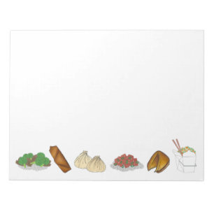 Takeaway Chinese Restaurant Takeout Food Cuisine Notepad