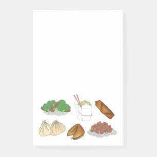 Takeaway Chinese Restaurant Takeout Food Cuisine Post-it Notes