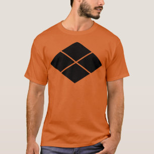 Takeda kamon Japanese samurai clan in black  T-Shirt