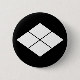 Takeda rhombus 6 cm round badge