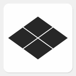 Takeda rhombus square sticker