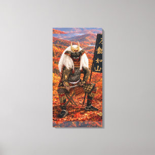 Takeda Shingen Samurai Armor Autumn 16x32 Canvas Print