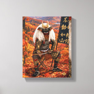 Takeda Shingen Samurai Armor Autumn 8x10 Canvas Print