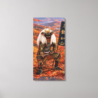 Takeda Shingen Samurai Armour Autumn 16x32 Canvas Print