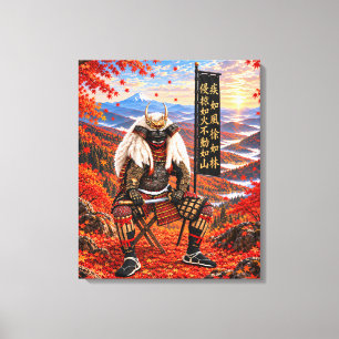 Takeda Shingen Samurai Armour Autumn 20x24 Canvas Print