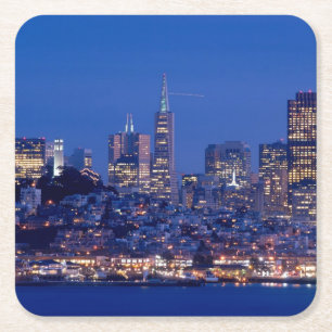 Taken from the roof of the prison on Alcatraz Square Paper Coaster