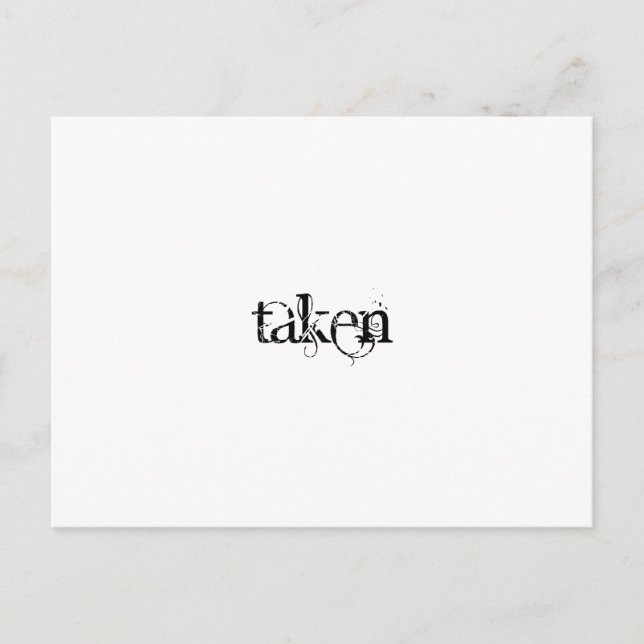 Taken Postcard (Front)