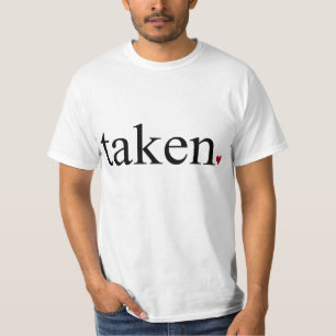 Taken t-shirt. Modern, minimalist, heart design. T-Shirt