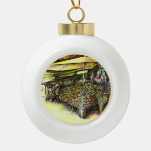 Taken the Possession of Optices Ceramic Ball Christmas Ornament