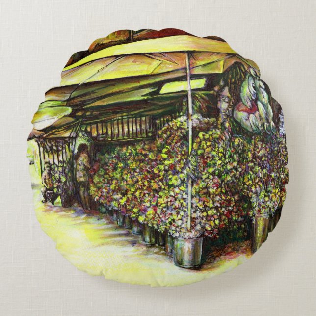 Taken the Possession of Optices Round Cushion (Front)