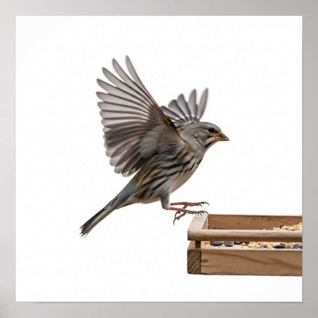 Takeoff from Feeder Graphic Poster (Front)