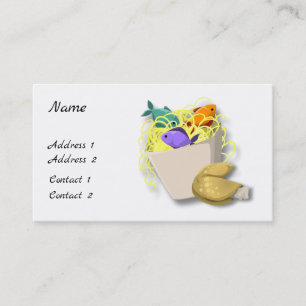 Takeout, Fortune Cookie, and Dragon Profile Card