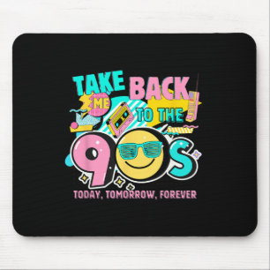 Takes Me Ck To The 90s Retro Vintage Halloween Cos Mouse Mat