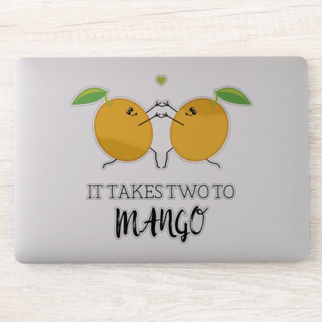 Takes Two to Mango Tango Funny Food Pun (Computer)